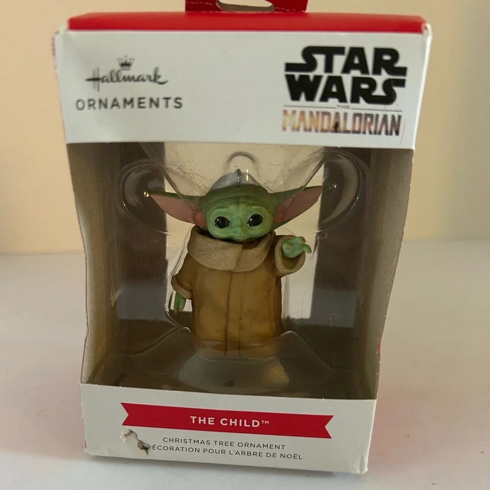 NIB Hallmark Ornament Star Wars Mandalorian The Child. Never opened. Box dented